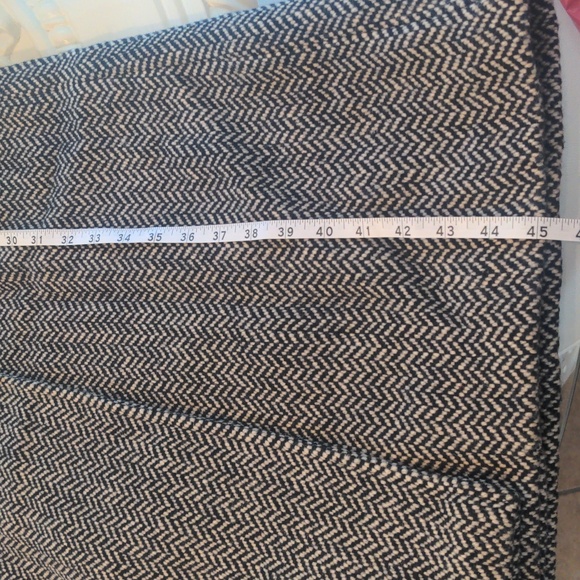 Vintage 80%wool, Herringbone velvet collar accent coat size small - Picture 10 of 16